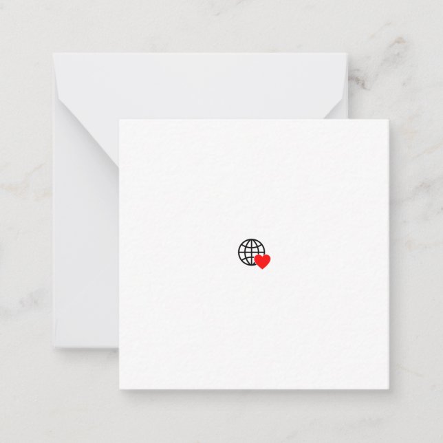 Custom Logo & Aesthetic Note Cards | Flat & Emboss (Front)