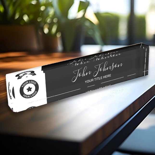Custom Logo and Name Elegant Nameplate (Creator Uploaded)