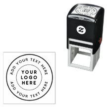 Custom Logo and Personalised Text Round