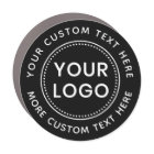 Custom logo and text black or any colour