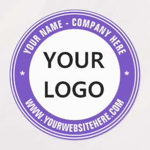Custom Logo and Text Business Labels Template