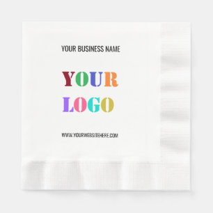 Custom Logo and Text Business Promotional Napkins