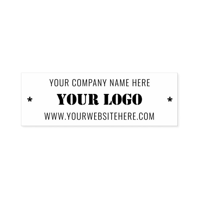 Custom Logo and Text Design Your Own Stamp (Design)