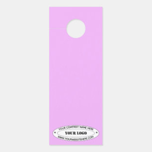 Custom Logo and Text Door Hanger Choose Colours