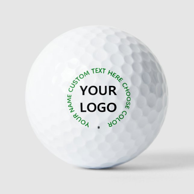 Custom Logo and Text Golf Balls Stamp Choose Colou (Front)