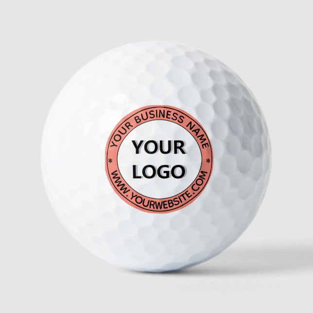 Custom Logo and Text Golf Balls Stamp Choose Colou (Front)