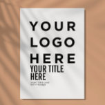 Custom logo and text modern sharp invitation card<br><div class="desc">Custom logo and text modern sharp vertical invitation card. Any colour,  any font,  modern and minimal look.</div>