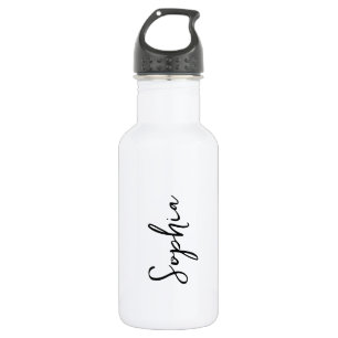 Custom Logo and Text on Black 532 Ml Water Bottle