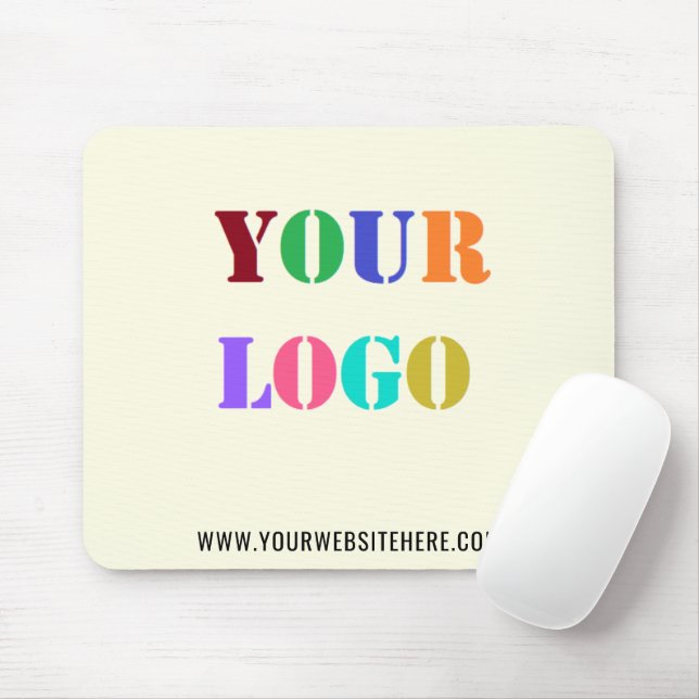 Custom Logo and Text Personalised Mouse Pad (With Mouse)