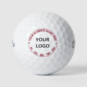 Custom Logo and Text Personalised Stamp Golf Balls