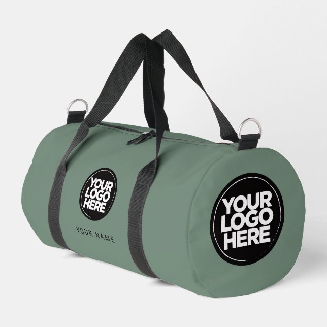 Custom Logo and Text Promotional Business Fitness Duffle Bag (Left Corner)