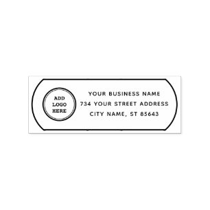 Custom Logo And Text Rubber Stamp