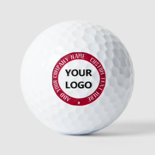Custom Logo and Text Stamps Golf Balls Template