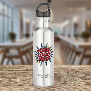 Custom Logo and Text Upload Branded Water Bottle
