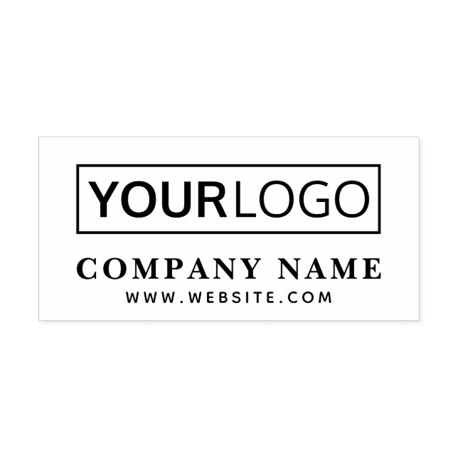 Custom logo and text/URL Self-inking Stamp (Design)
