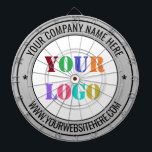 Custom Logo and Text Your Business Dart Board<br><div class="desc">Custom Colours and Fonts - Design Your Own Dartboards with Simple Personalised Your Company Logo and Name Website or Custom Text Professional Design Promotional Business Dart Board / Gift - Add Your Logo - Image or Photo - QR Code / Name - Company / Website or Phone , E-mail /...</div>