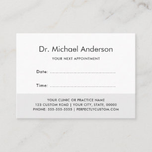 Custom logo appointment cards