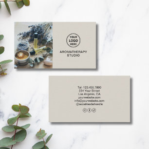 Custom Logo Aromatherapy Spa Professional Business Card