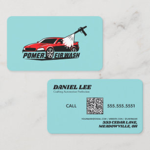🚨 Custom Logo Auto Detailer Business Card