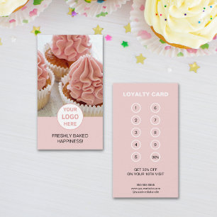 Custom Logo Bakery Professional Business  Loyalty Card