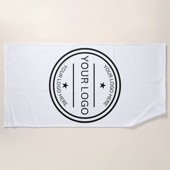 Custom Logo Beach Personalised Corporate Gift  Towel (Front)