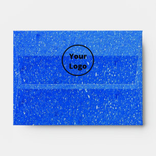 Custom logo blue rough surface print envelope