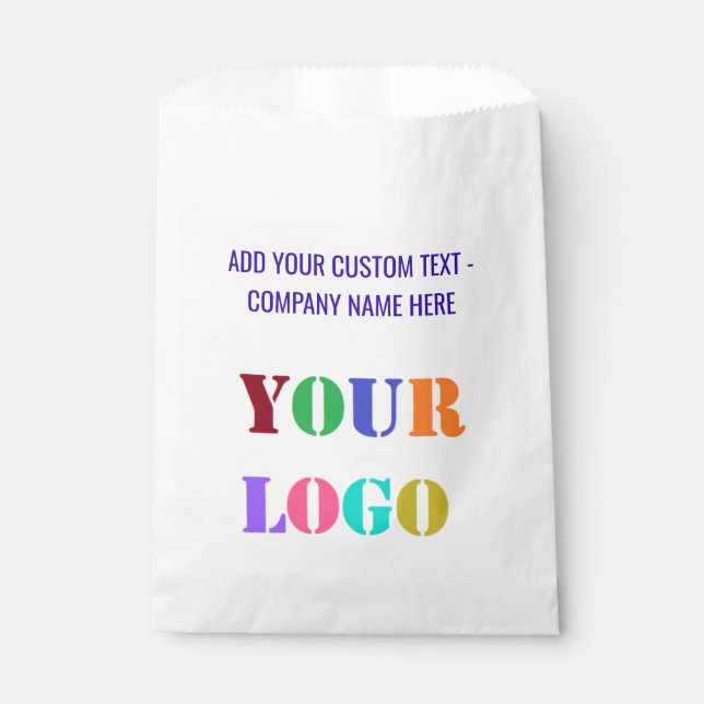 Custom Logo Branded Business Favour Bag Template (Front)