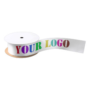 Custom Logo Branded Business Promotiuonal Ribbon Satin Ribbon