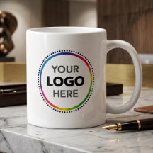 Custom Logo Branded Coffee Mug | Business Merch
