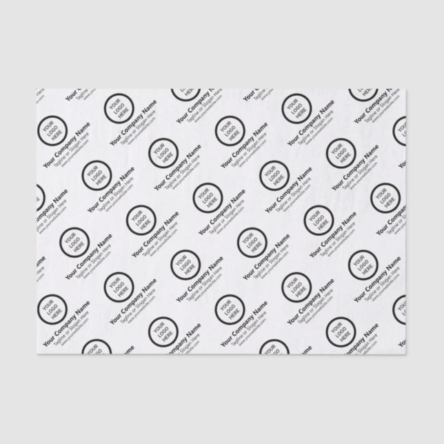 Custom Logo Branded Corporate Promotional Gift Tissue Paper (Front)