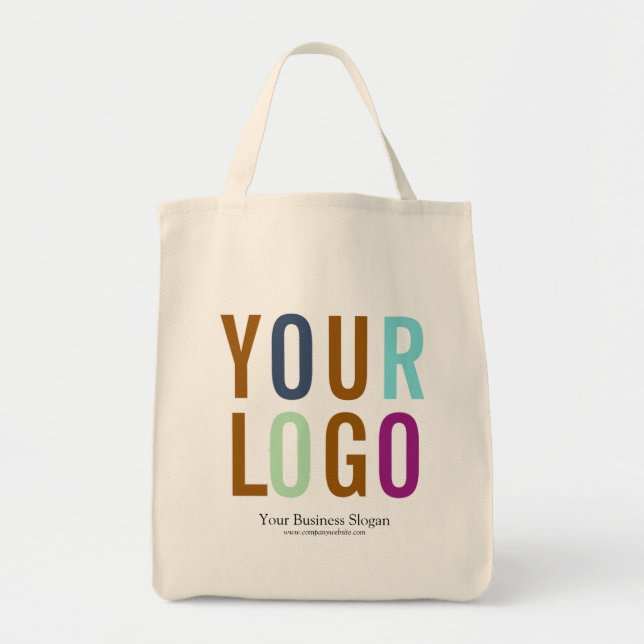 Custom Logo Branded Promotional Tote Bag (Front)