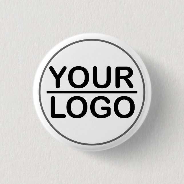 Custom logo business 3 cm round badge (Front)