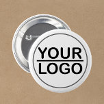 Custom logo business 6 cm round badge<br><div class="desc">Custom logo business button - Customise this design to your liking! Simply upload your photo and create your personalised button. You can also TRANSFER this DESIGN to other Zazzle products and adapt it to most items. Click on the “Edit Design” or “Personalise this template” button to add, remove, or modify...</div>