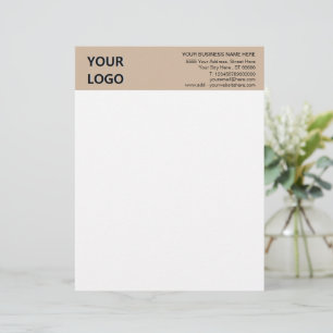 Custom Logo Business Address Personalised Elegant Letterhead