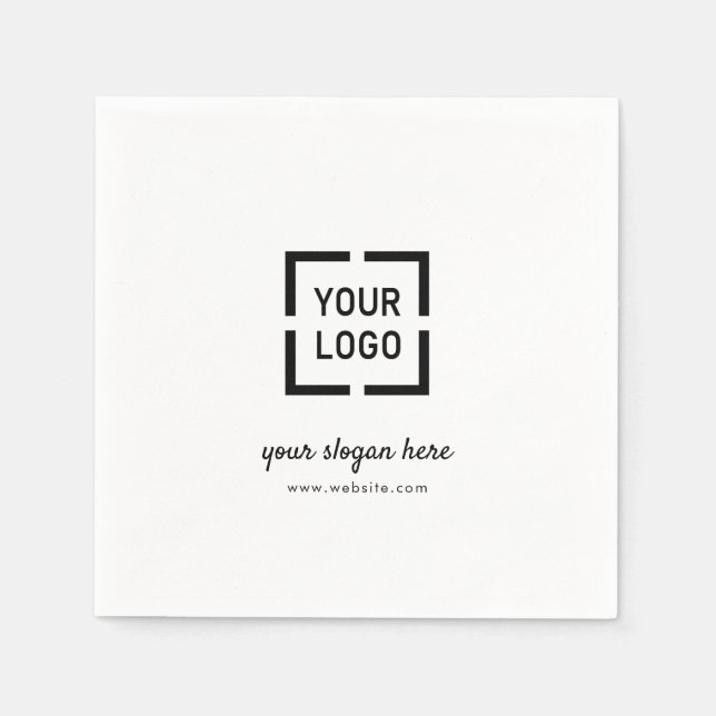 Custom Logo business branded Napkin (Front)