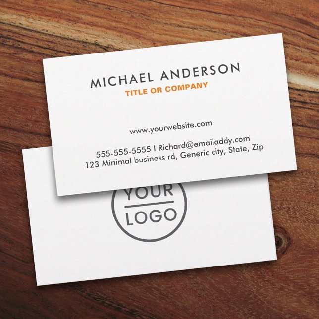 Custom logo business cards - any colour background (Creator Uploaded)