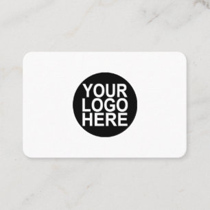 Custom logo business cards - any colour background