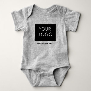 Custom Logo Business Company  Baby Bodysuit