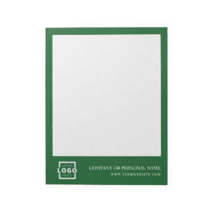 Custom Logo Business Company Branded Gift Green Notepad