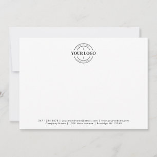 Custom Logo Business Company Corporate Simple Card