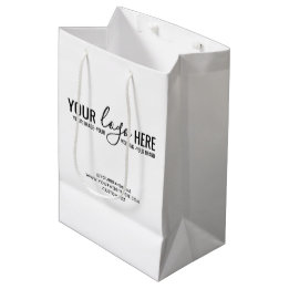 Custom Logo Business Company Corporate Trade Show Medium Gift Bag