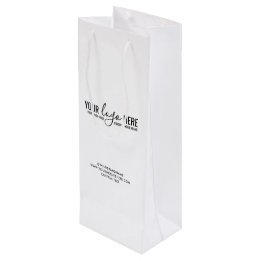 Custom Logo Business Company Corporate Trade Show Wine Gift Bag