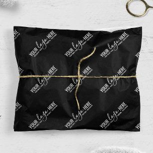 Custom Logo Business Company Packaging Black Tissue Paper