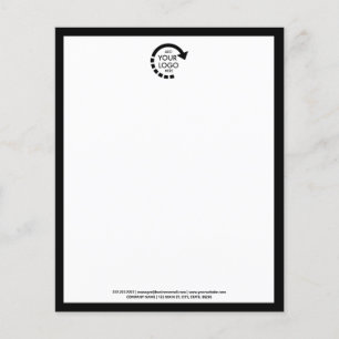 Custom Logo Business Corporate Modern Black