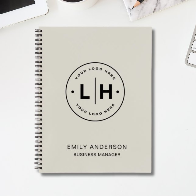 Custom Logo Business Corporate QR Neutral Tone Notebook (Custom Logo Business Corporate QR Neutral Tone Notebook)