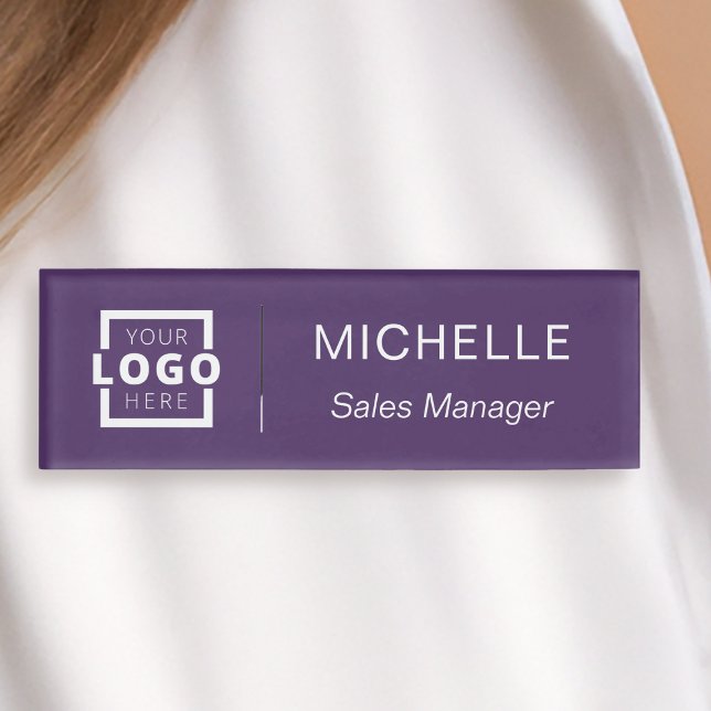 Custom Logo Business Employee Staff Name Tag (Creator Uploaded)