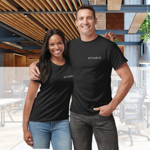 Custom Logo   Business Modern Company Staff T-Shirt