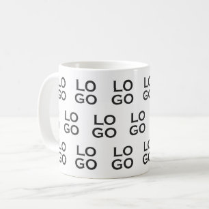 Custom Logo Business or Company on White Coffee Mug