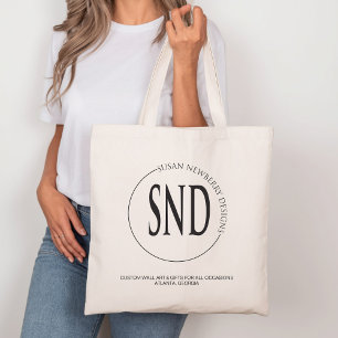 Custom Logo Business or Shopping Tote Bag