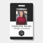 Custom Logo Business Personalised Red White Black